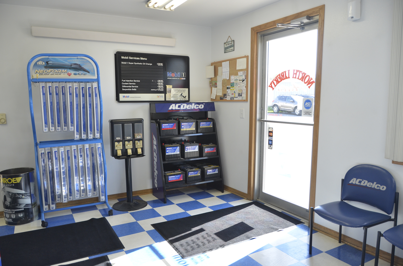 North Liberty Auto Shop Interior between Iowa City and Cedar Rapids